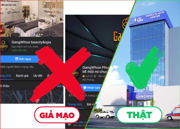 Cảnh Báo Giả Mạo BVTM Gangwhoo lừa đảo lòng tin