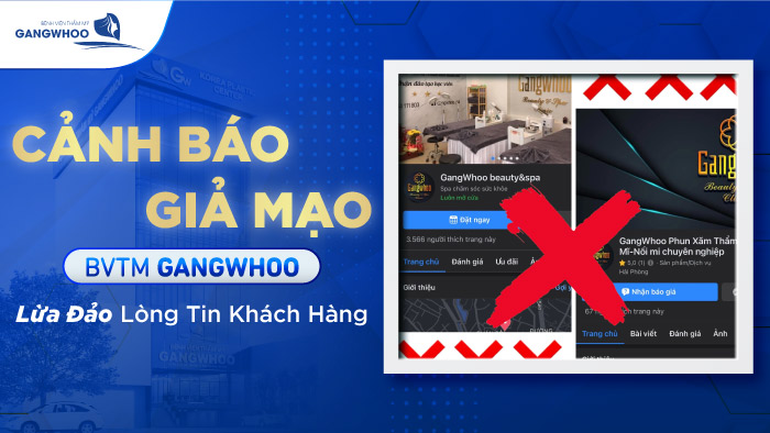 Cảnh Báo Giả Mạo BVTM Gangwhoo lừa đảo lòng tin