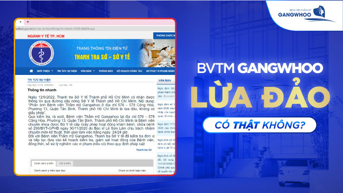 Bệnh viện thẩm mỹ Gangwhoo lừa đảo, tin đồn bắt nguồn từ đâu?